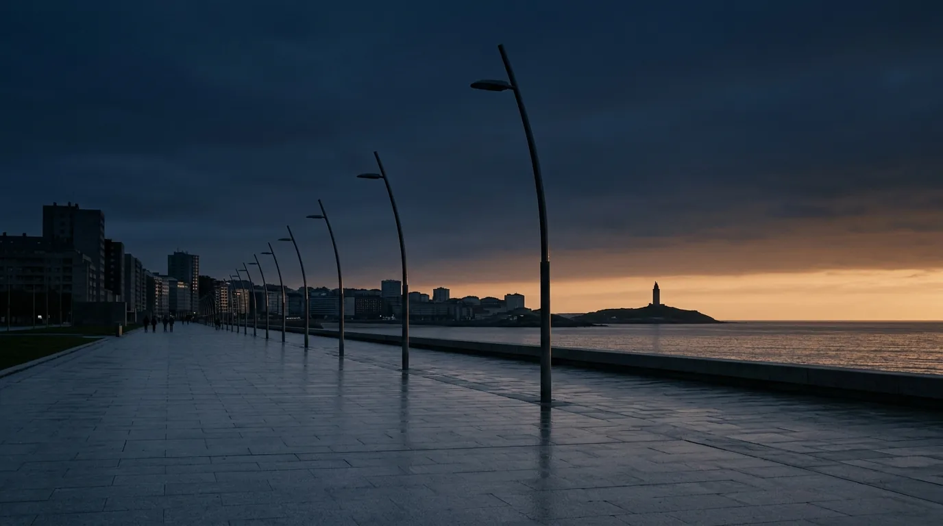 Vue de Oran à l'aube